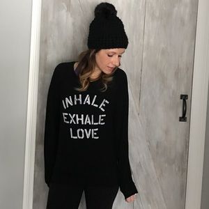 Inhale exhale love sweatshirt